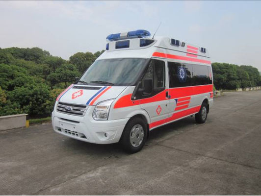 9 আসন ফোর্ড ট্রানজিট অ্যাম্বুলেন্স 6 আসন মেডি ক্যাল অ্যাম্বুলেন্স ফ্রন্ট রিয়ার ড্রাইভ 4 × 2